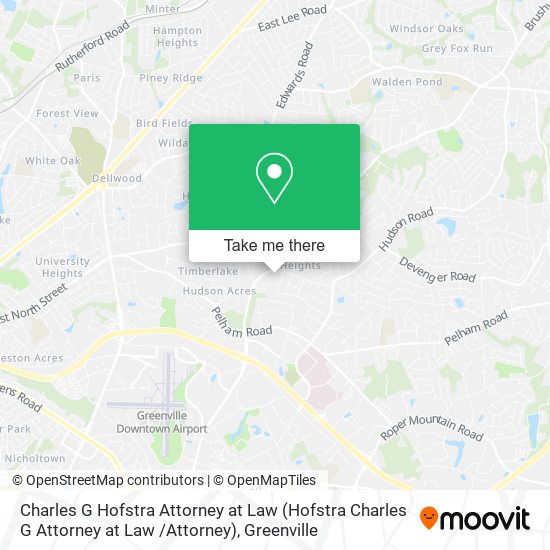 Charles G Hofstra Attorney at Law map