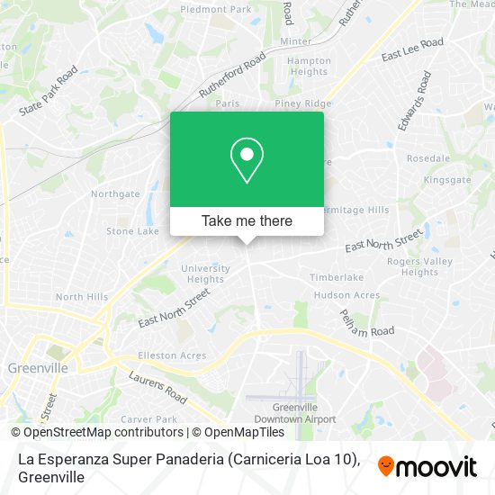 Mapa de La Esperanza Super Panaderia (Carniceria Loa 10)