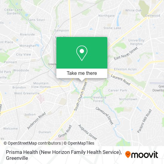 Prisma Health (New Horizon Family Health Service) map