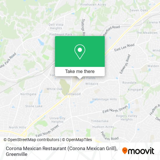 Mapa de Corona Mexican Restaurant (Corona Mexican Grill)