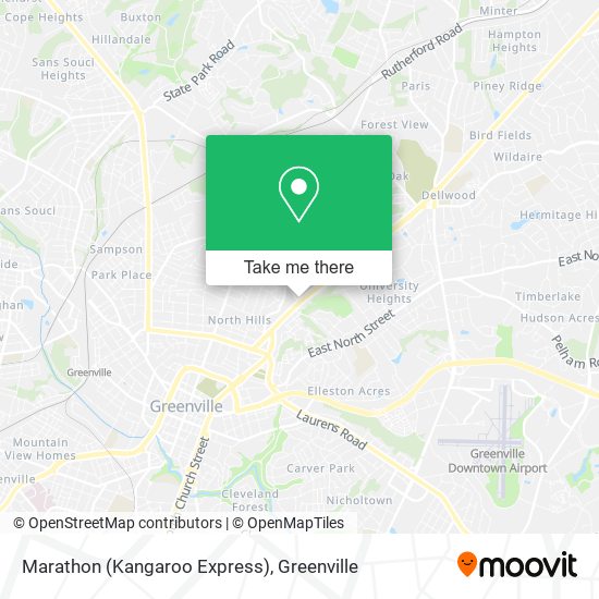 Mapa de Marathon (Kangaroo Express)