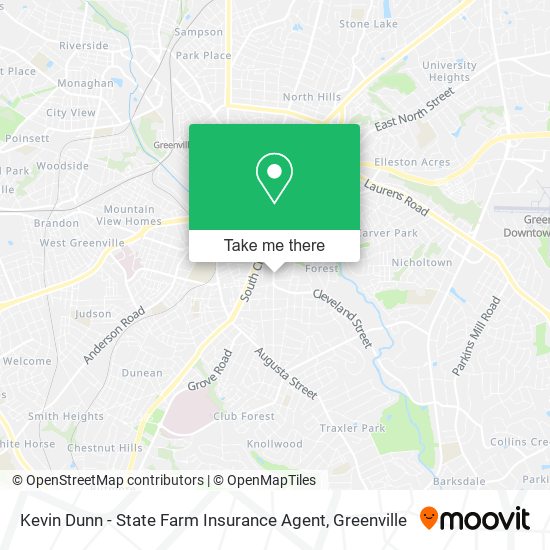 Mapa de Kevin Dunn - State Farm Insurance Agent