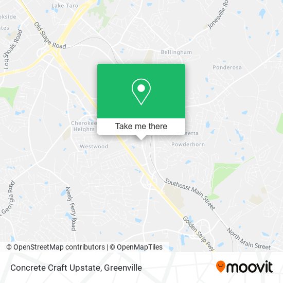 Concrete Craft Upstate map