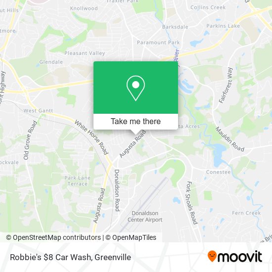 Robbie's $8 Car Wash map