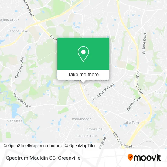 Spectrum Mauldin SC map