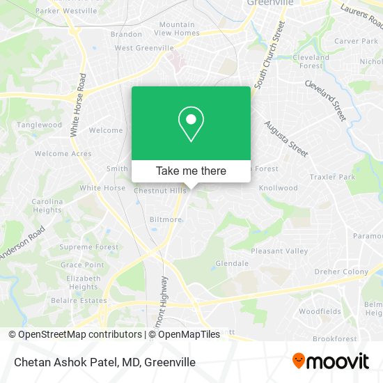 Chetan Ashok Patel, MD map