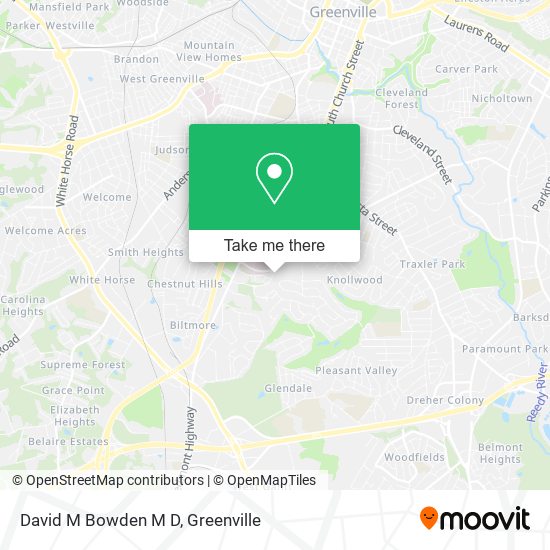 David M Bowden M D map