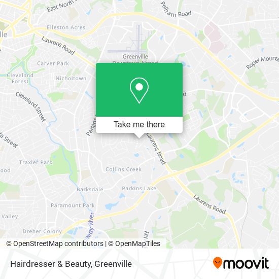 Hairdresser & Beauty map