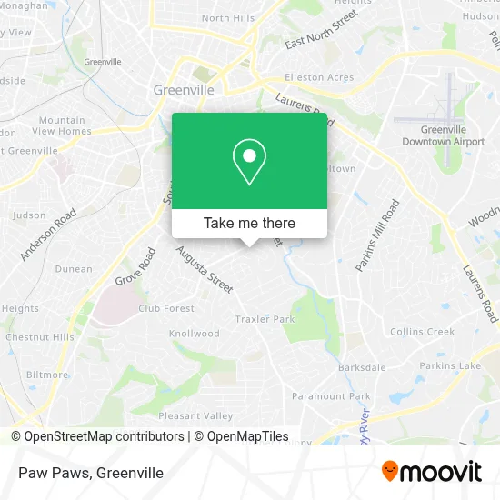 Paw Paws map