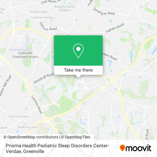 Mapa de Prisma Health Pediatric Sleep Disorders Center-Verdae