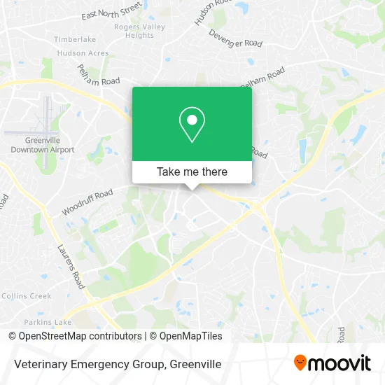 Veterinary Emergency Group map