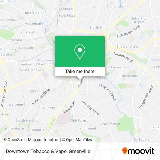 Downtown Tobacco & Vape map
