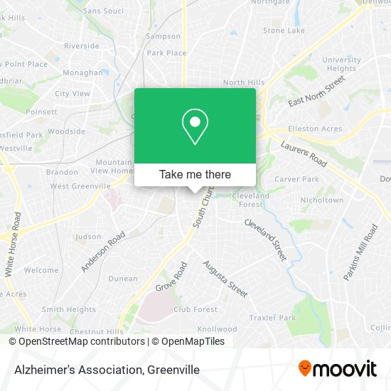 Alzheimer's Association map