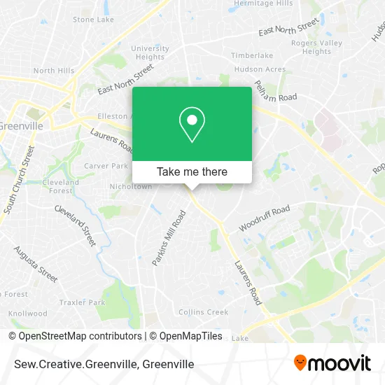 Sew.Creative.Greenville map
