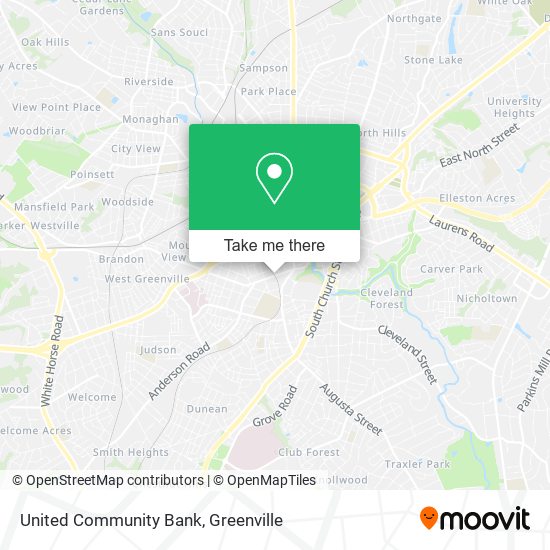 United Community Bank map