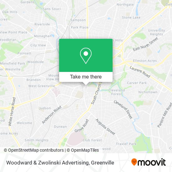 Woodward & Zwolinski Advertising map
