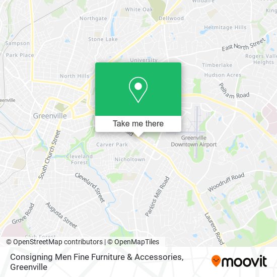 Mapa de Consigning Men Fine Furniture & Accessories