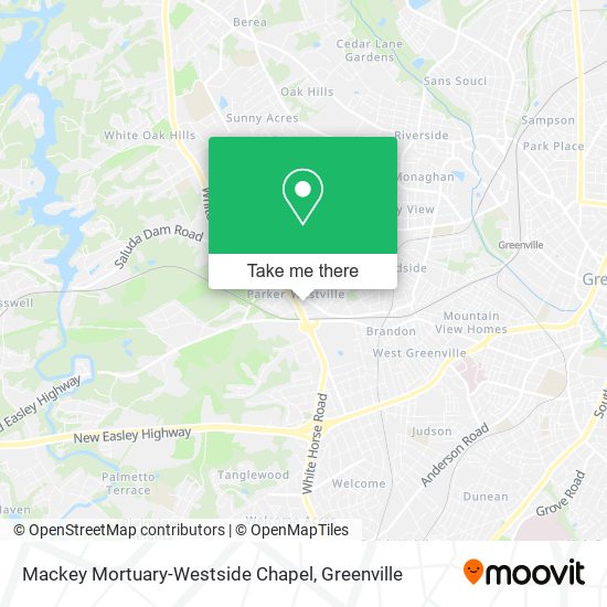 Mackey Mortuary-Westside Chapel map