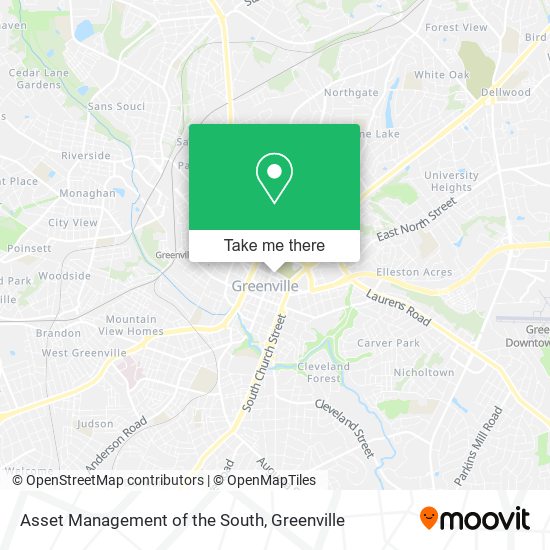 Asset Management of the South map