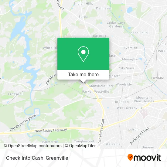 Check Into Cash map