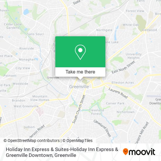 Mapa de Holiday Inn Express & Suites-Holiday Inn Express & Greenville Downtown