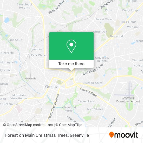 Mapa de Forest on Main Christmas Trees