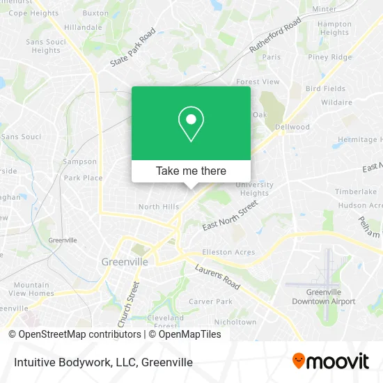 Intuitive Bodywork, LLC map