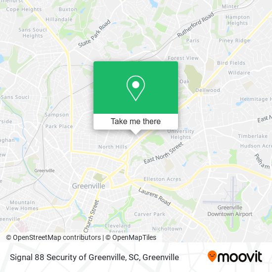 Signal 88 Security of Greenville, SC map