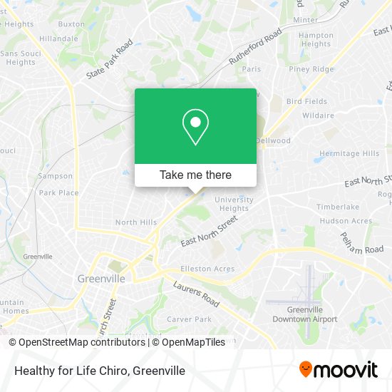 Healthy for Life Chiro map