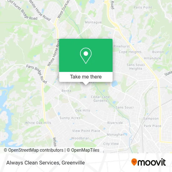Always Clean Services map
