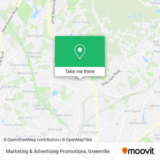 Marketing & Advertising Promotions map