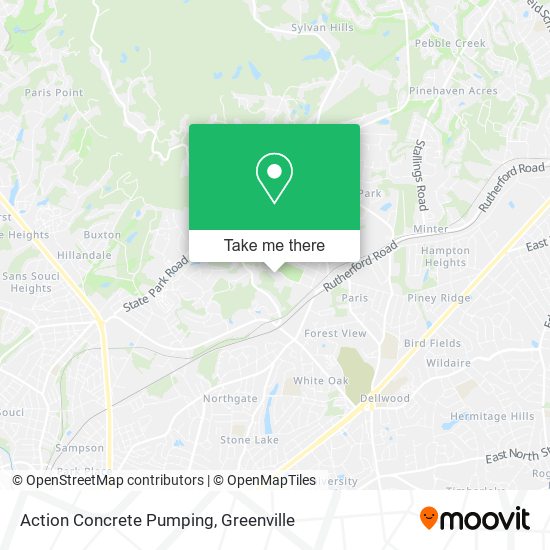 Action Concrete Pumping map