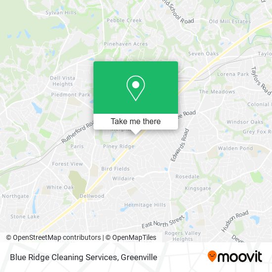 Blue Ridge Cleaning Services map