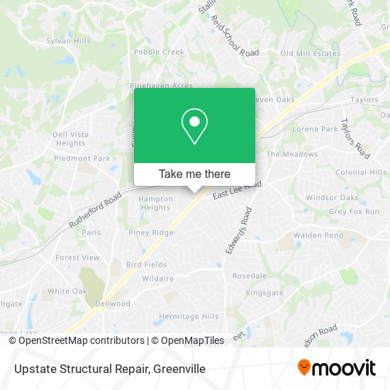 Upstate Structural Repair map