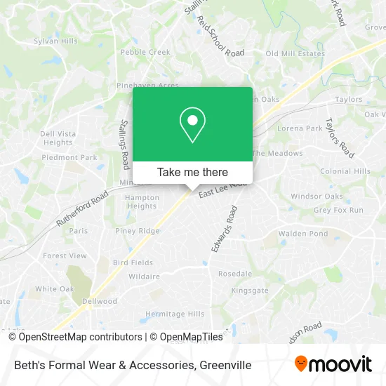 Beth's Formal Wear & Accessories map
