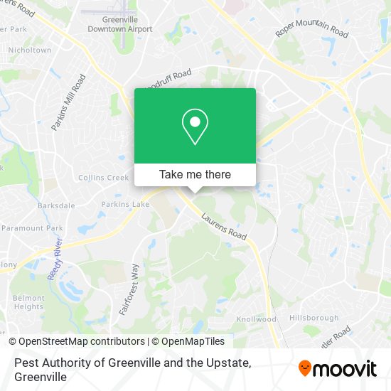 Pest Authority of Greenville and the Upstate map