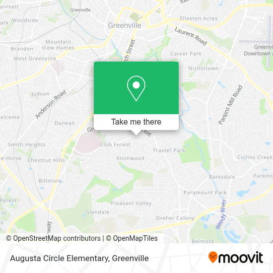 Augusta Circle Elementary map