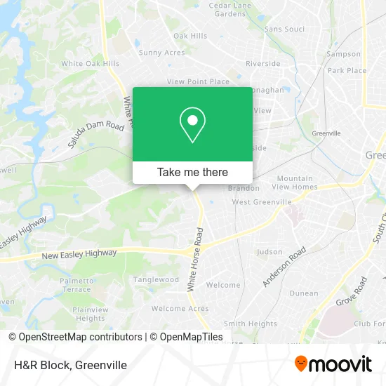 H&R Block map