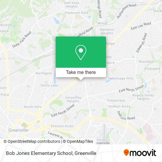 Bob Jones Elementary School map