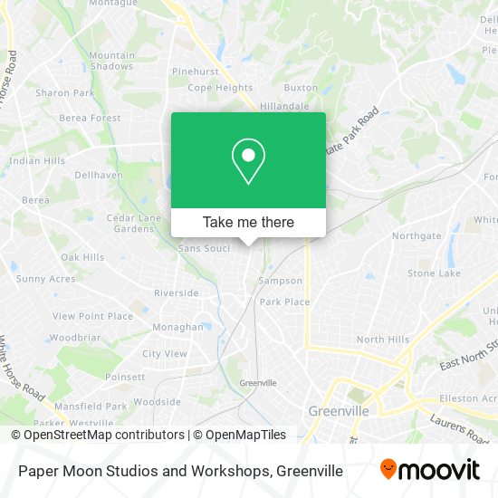 Paper Moon Studios and Workshops map