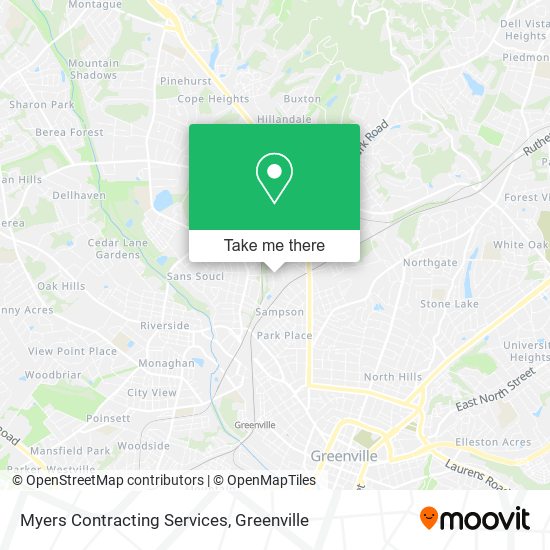 Myers Contracting Services map
