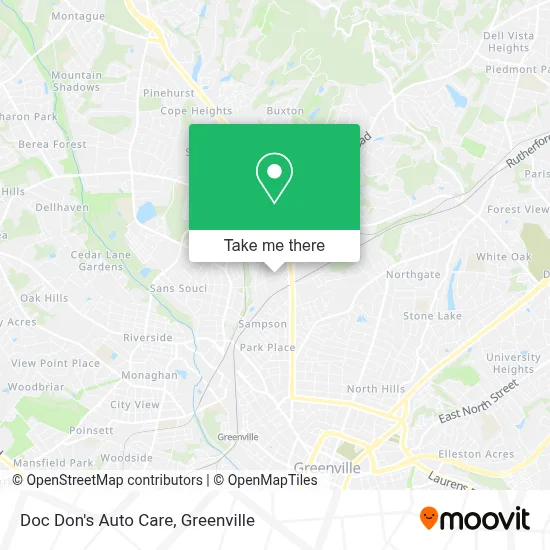 Doc Don's Auto Care map