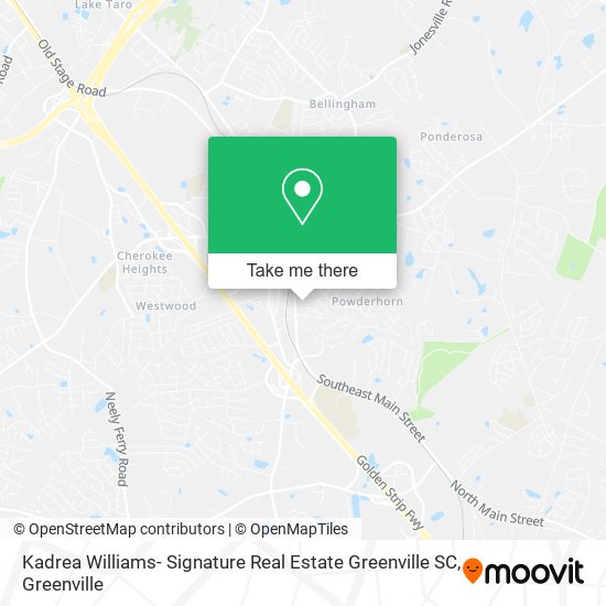 Kadrea Williams- Signature Real Estate Greenville SC map