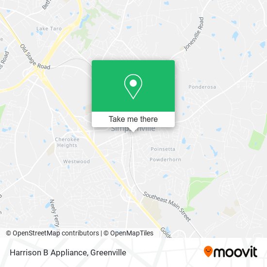 Harrison B Appliance map