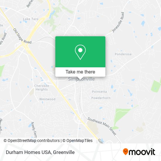 Durham Homes USA map