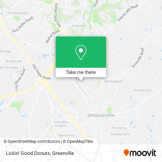 Lickin' Good Donuts map