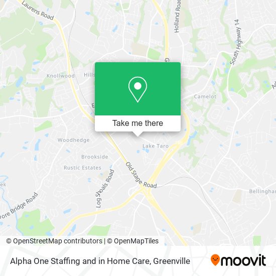 Alpha One Staffing and in Home Care map