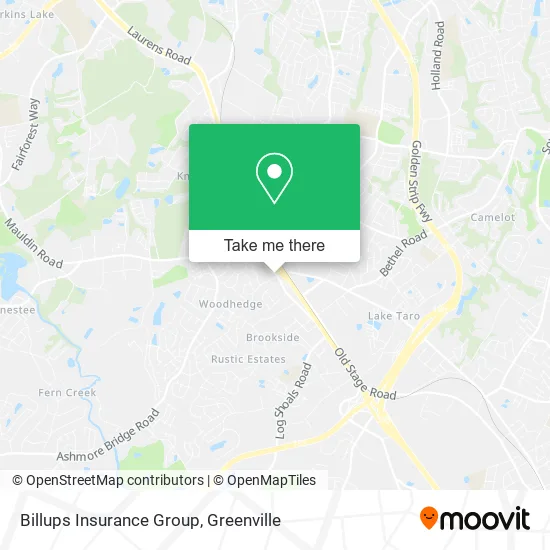 Billups Insurance Group map