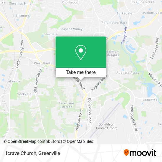 Icrave Church map