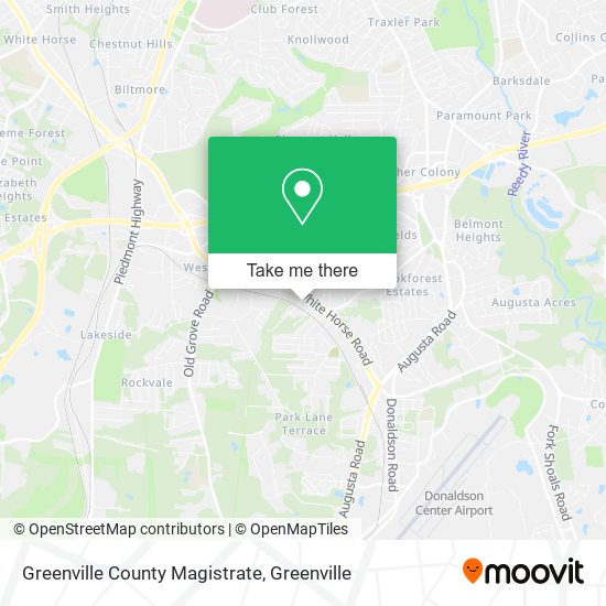 Greenville County Magistrate map